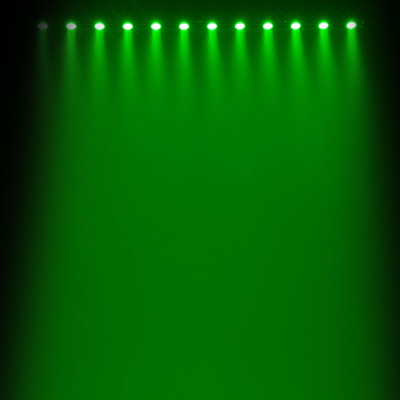 Venue Tetra Bar Single Color Wash Light Green Lighting Effect