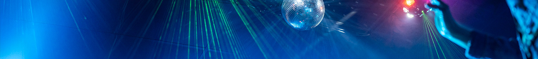 Venue hanging mirror disco ball with beam laser