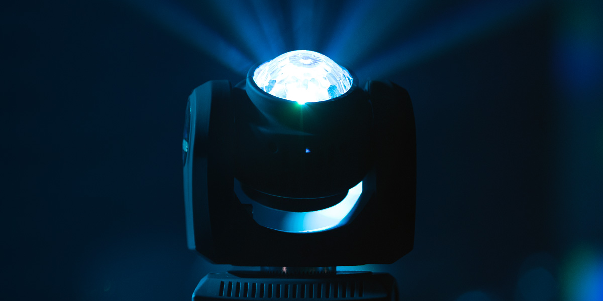 Venue Revolver Laser Dual Head Light Blue Lighting Effect